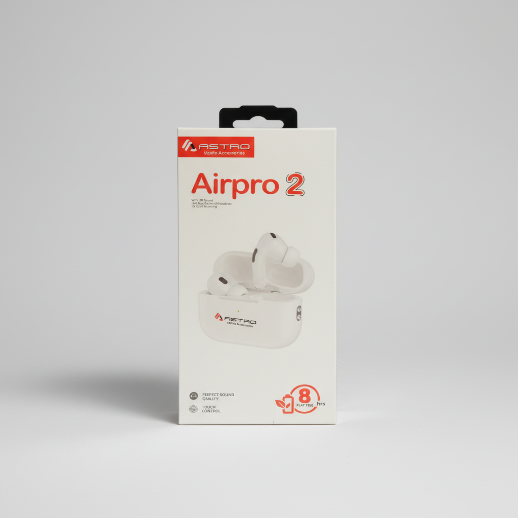 AirPro 2 – HD Sound with Deep Bass | Wireless Headset for Gym and Running