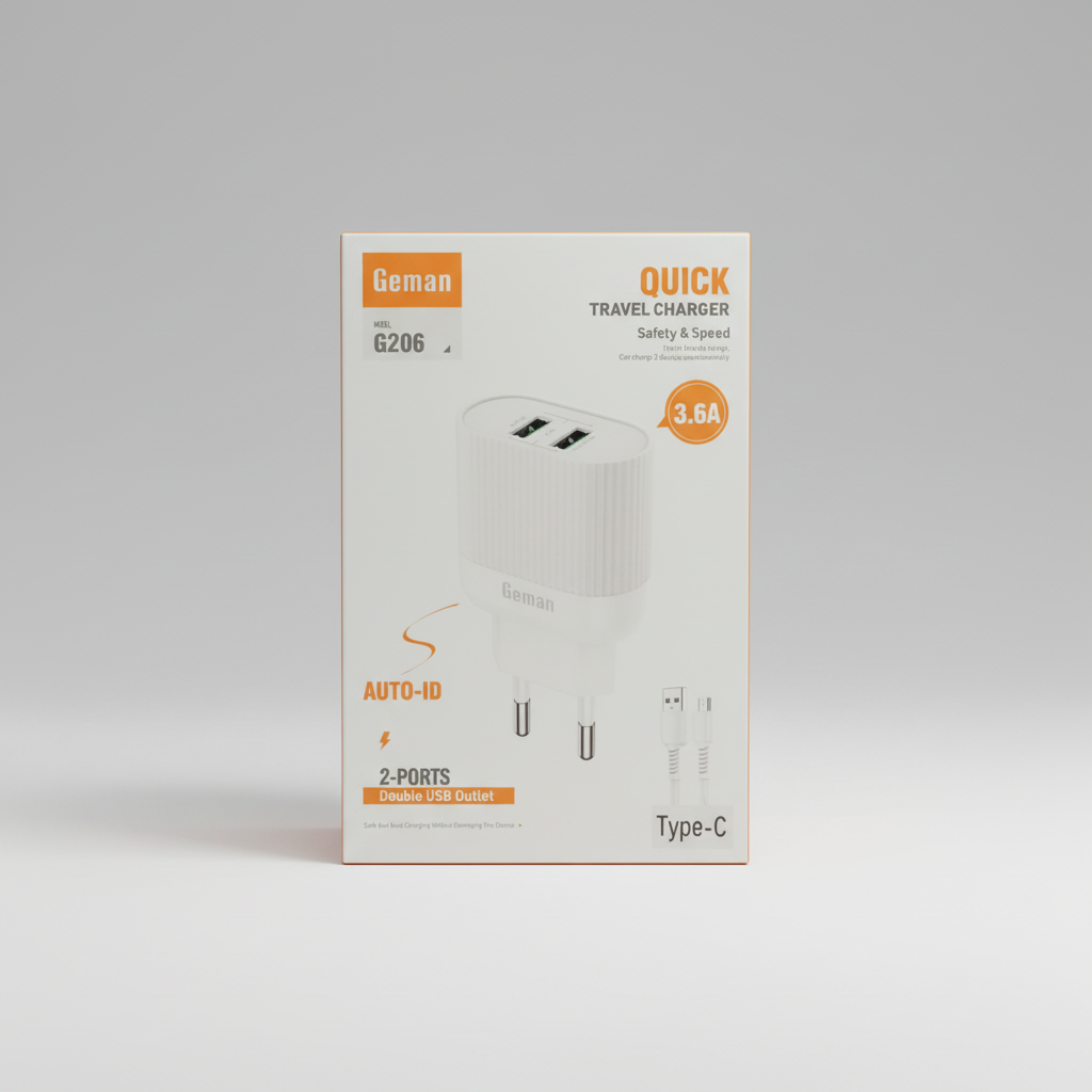 Gemantravelcharger Quick Travel Charger G206